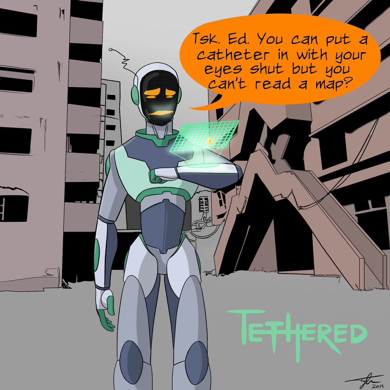 Tethered – Ed Can’t Read Maps – by Tyler Anderson